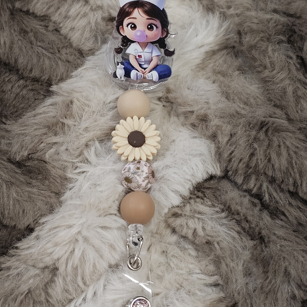 Nurse ID Badge Reel - Belt Clip